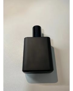 Elegant matte black perfume bottle 50ml glass empty plain